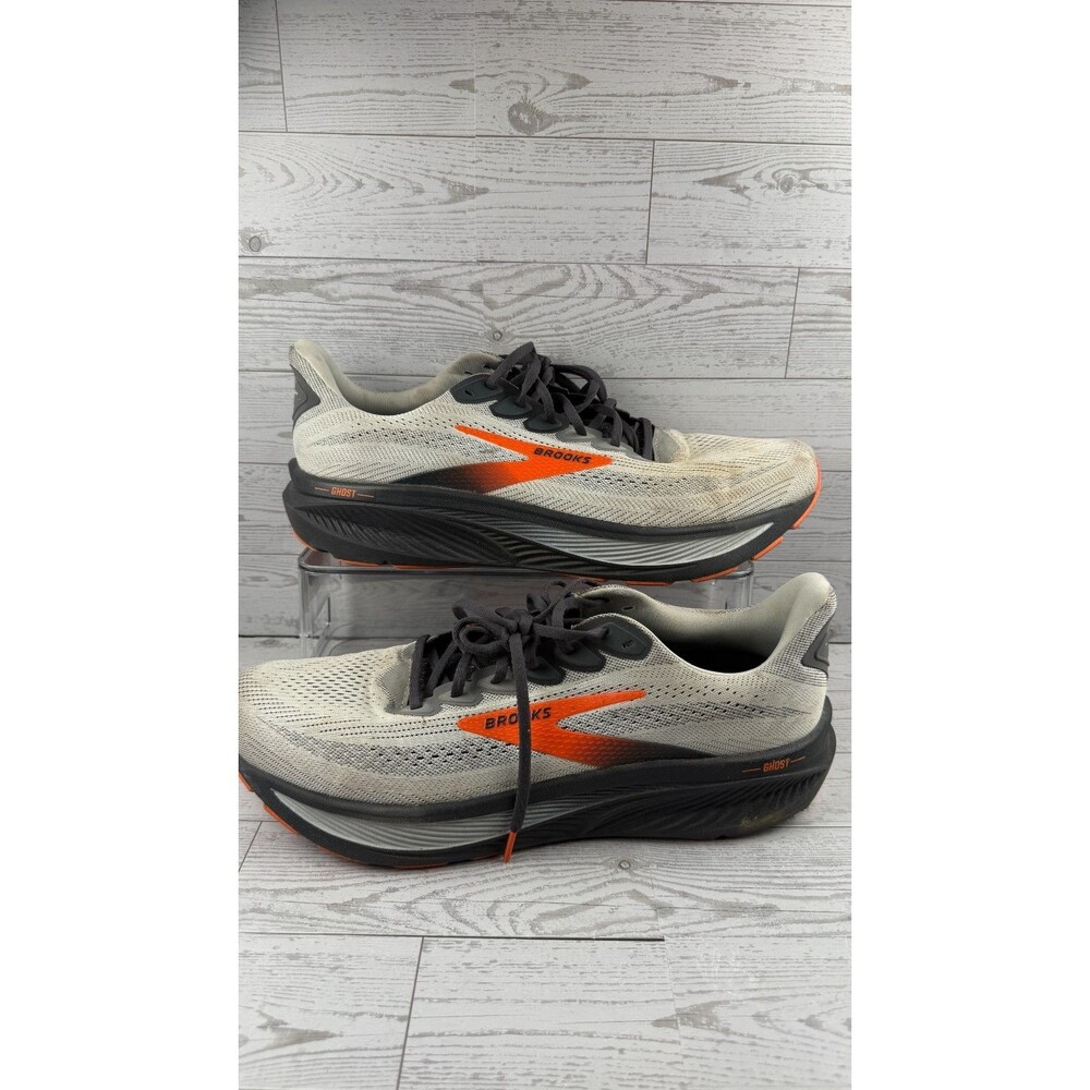 Brooks Ghost 17 110442-2E-048 Oyster Orange 14 2E Men Sneaker Running Shoes #553